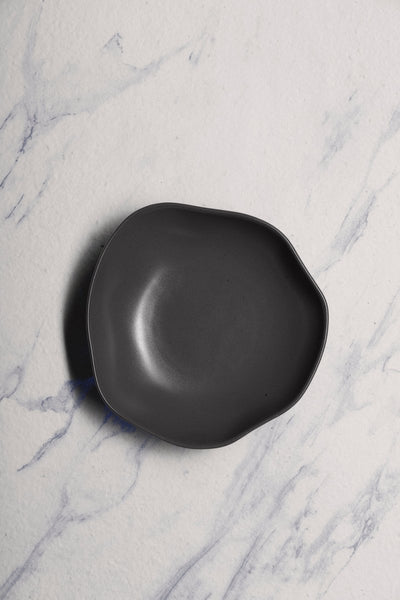 Ariane Earth 6 2/3'' Earth - Charcoal Black Porcelain Bowl - 6/Case (AERARN510022017) - iFoodservice Online