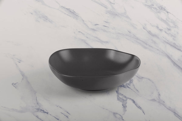 Ariane Earth 6 2/3'' Earth - Charcoal Black Porcelain Bowl - 6/Case (AERARN510022017) - iFoodservice Online