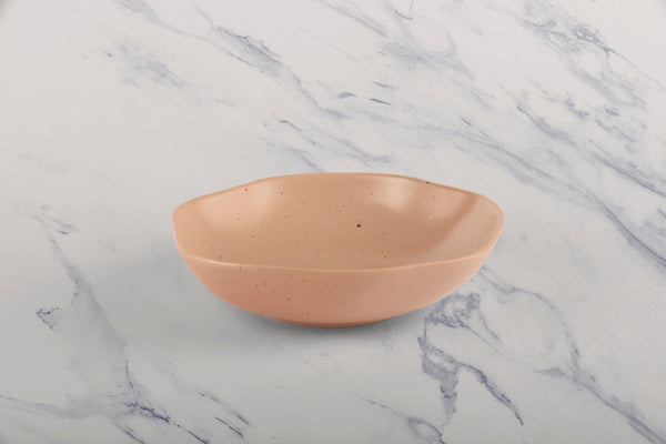 Ariane Earth 6 2/3'' Earth - Dark Sand Dots Porcelain Bowl - 6/Case (AERARN512022017) - iFoodservice Online