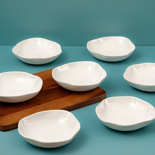 Ariane Earth 6 2/3" Earth - Warm White Porcelain Bowl - 8/Case (AERARN000022017) - iFoodservice Online