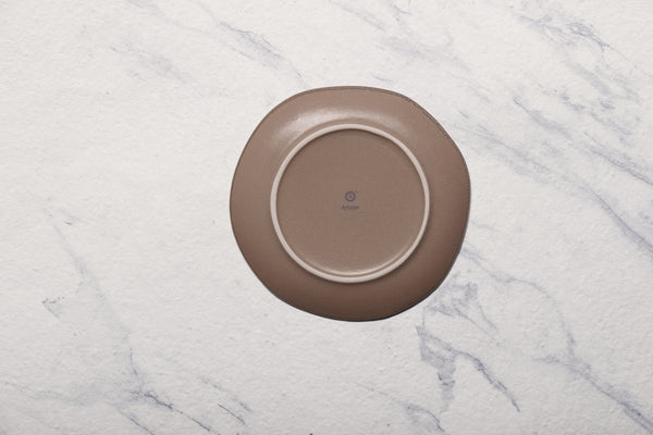 Ariane Earth 6 2/7" Mohenjodaro Porcelain Flate Plate - 12/Case (AERARNC98011016) - iFoodservice Online