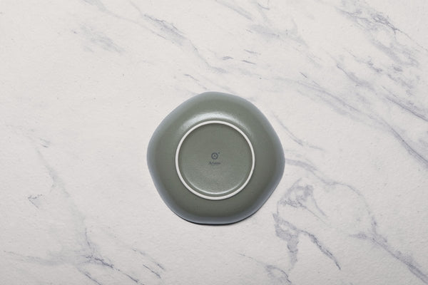 Ariane Earth 7 1/2" Earth - Mist Silver Porcelain Deep Plate - 6/Case (AERARN511012019) - iFoodservice Online