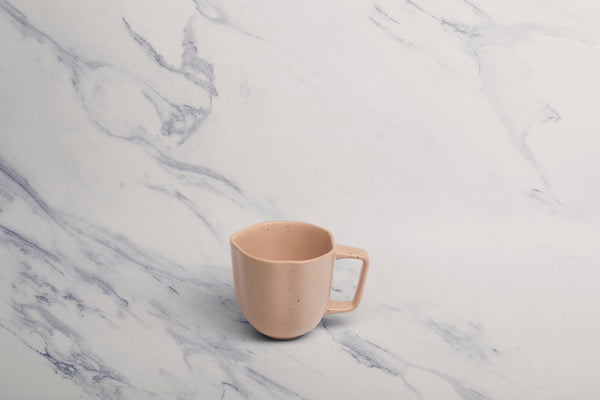 Ariane Earth 9 1/8 Oz Earth - Dark Sand Dots Porcelain Cup - 6/Case (AERARN512044027) - iFoodservice Online