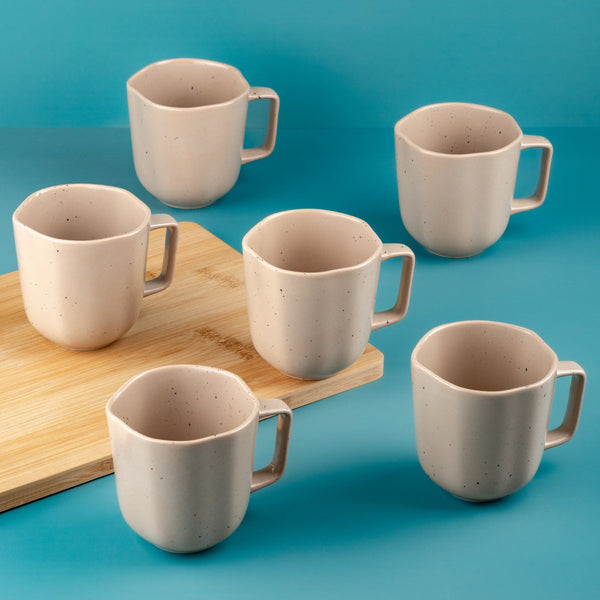 Ariane Earth 9 1/8 Oz Earth - Dark Sand Dots Porcelain Cup - 6/Case (AERARN512044027) - iFoodservice Online