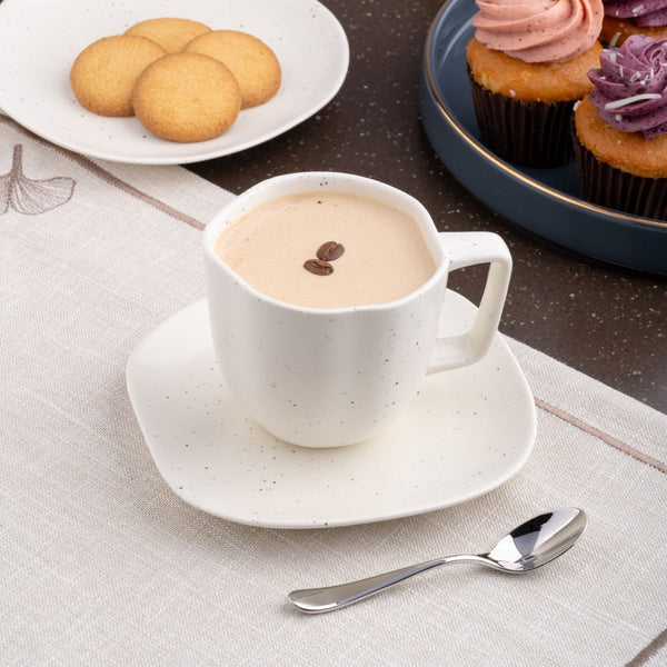 Ariane Earth 9 1/8 Oz Earth - Linen White Porcelain Cup - 12/Case (AERARN508044027) - iFoodservice Online