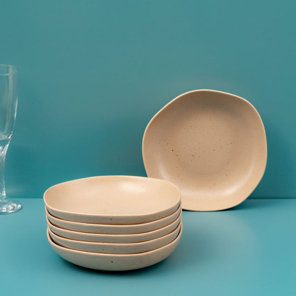 Ariane Earth 9" Earth - Dark White Porcelain Deep Plate - 6/Case (AERARN512012023) - iFoodservice Online