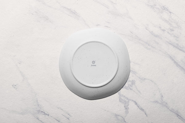 Ariane Earth 9" Earth - Linen White Porcelain Deep Plate - 6/Case (AERARN508012023) - iFoodservice Online