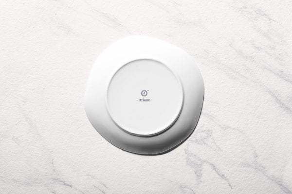 Ariane Earth 9" Earth - Warm White Porcelain Deep Plate - 6/Case (AERARN000012023) - iFoodservice Online