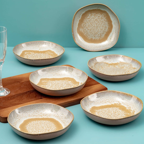 Ariane Earth 9" Mohenjodaro Porcelain Deep Plate - 6/Case (AERARNC98012023) - iFoodservice Online