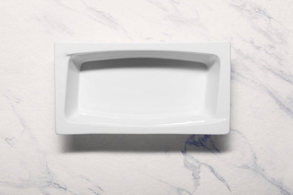 Ariane Gn 10 3/7'' x 12 4/5'' Buffet - Warm White Porcelain Pan 1/2 - 1/Case (AGNARN000100012) - iFoodservice Online
