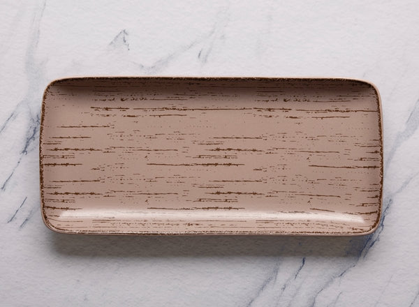 Ariane Gn 14 1/6'' x 6 1/2'' Tornado - Dessert Sage Porcelain Rectangle Plate - 6/Case (AGNARN429011036) - iFoodservice Online