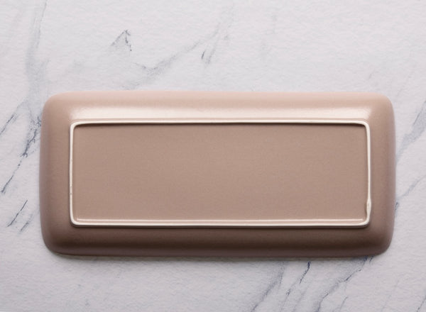 Ariane Gn 14 1/6'' x 6 1/2'' Tornado - Dessert Sage Porcelain Rectangle Plate - 6/Case (AGNARN429011036) - iFoodservice Online