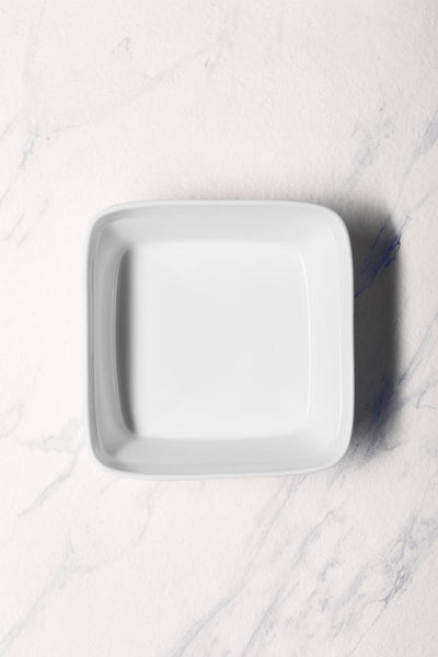 Ariane Gn 8 8/9'' x 8 8/9'' Buffet - Warm White Porcelain Pan Square Bowl - 1/Case (AGNARN000102226) - iFoodservice Online