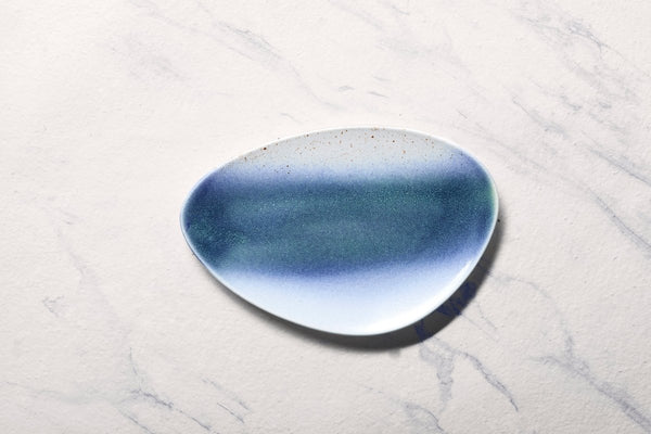 Ariane Island 11 3/7" Lir Porcelain Triangle Plate - 6/Case (AISARND65011029) - iFoodservice Online