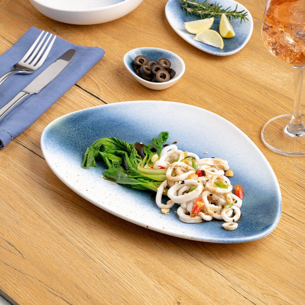 Ariane Island 11 3/7" Lir Porcelain Triangle Plate - 6/Case (AISARND65011029) - iFoodservice Online