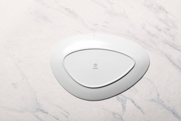 Ariane Island 13" Lir Porcelain Triangle Plate - 6/Case (AISARND65011033) - iFoodservice Online