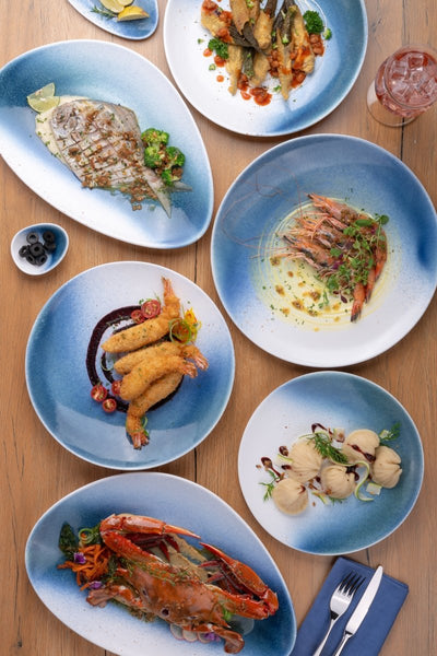 Ariane Island 13" Lir Porcelain Triangle Plate - 6/Case (AISARND65011033) - iFoodservice Online