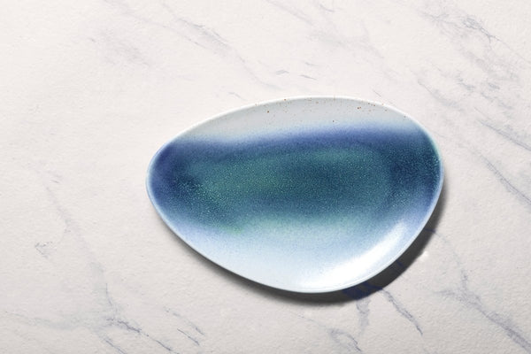 Ariane Island 13" Lir Porcelain Triangle Plate - 6/Case (AISARND65011033) - iFoodservice Online