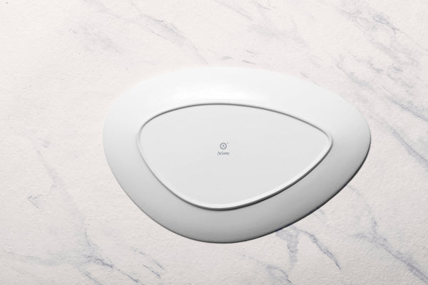 Ariane Island 14 4/7" Lir Porcelain Triangle Plate - 6/Case (AISARND65011037) - iFoodservice Online