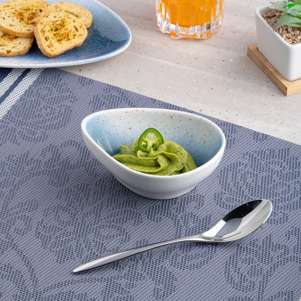 Ariane Island 4 5/7" Lir Porcelain Triangle Bowl - 8/Case (AISARND65022012) - iFoodservice Online