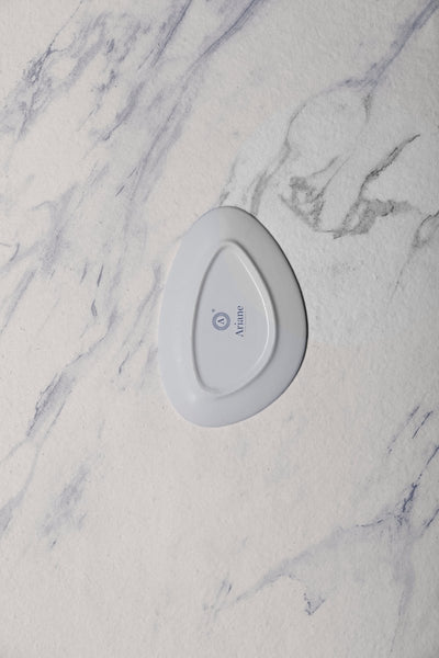 Ariane Island 6" Lir Porcelain Triangle Plate - 12/Case (AISARND65011015) - iFoodservice Online