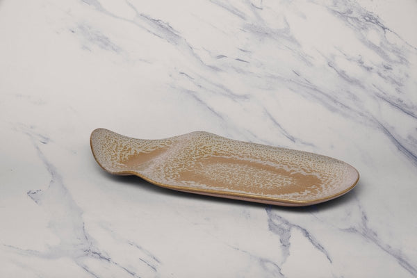 Ariane Juliet 7 7/8'' x 11 4/5'' Mohenjodaro Porcelain Rectangle Futura Plate - 6/Case (AJRARNC98017020) - iFoodservice Online