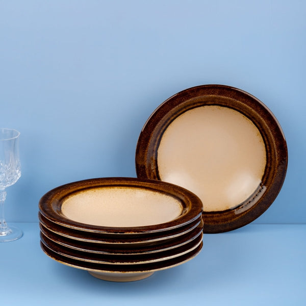 Ariane Laps 10 1/4" Sahara Porcelain Deep Plate - 6/Case (ALPARND63012026) - iFoodservice Online