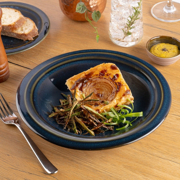 Ariane Laps 10 1/4" Splash Denim Porcelain Deep Plate - 6/Case (ALPARND53012026) - iFoodservice Online