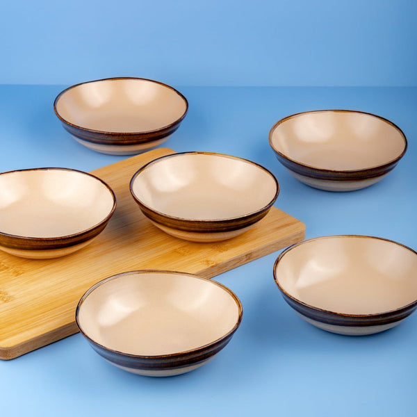 Ariane Laps 4 5/7" Sahara Porcelain Conical Bowl - 6/Case (ALPARND63022012) - iFoodservice Online