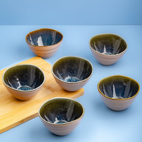 Ariane Laps 4 5/7" Splash Denim Porcelain Conical Bowl - 6/Case (ALPARND53022012) - iFoodservice Online