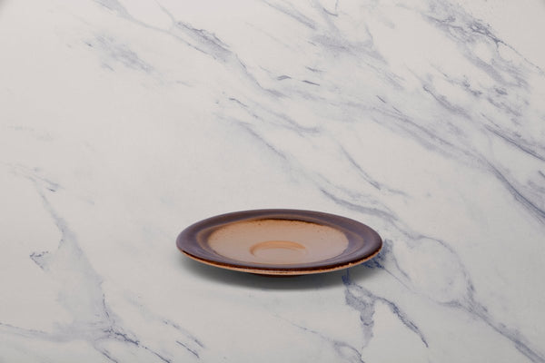 Ariane Laps 5 1/8" Sahara Porcelain Saucer - 12/Case (ALPARND63014013) - iFoodservice Online