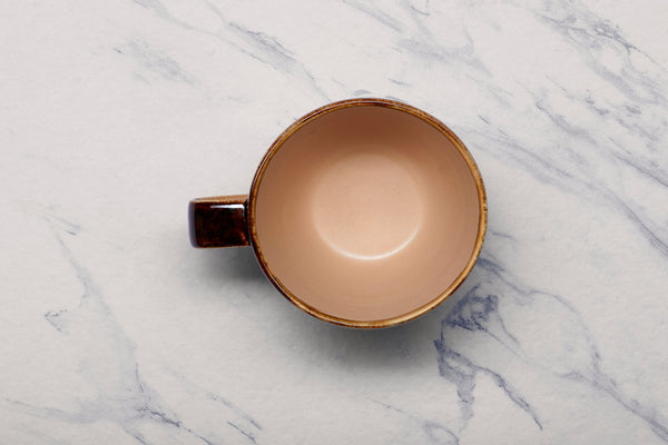 Ariane Laps 7 7/9 Oz Sahara Porcelain Cup - 12/Case (ALPARND63044023) - iFoodservice Online