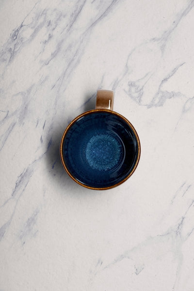 Ariane Laps 7 7/9 Oz Splash Denim Porcelain Cup - 12/Case (ALPARND53044023) - iFoodservice Online