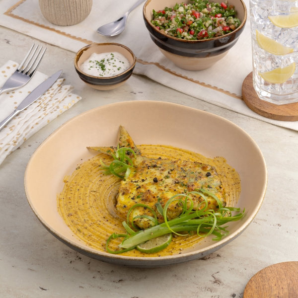 Ariane Laps 8 1/2" Sahara Porcelain Bowl - 6/Case (ALPARND63022021) - iFoodservice Online