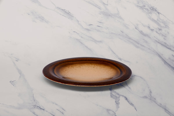 Ariane Laps 8 1/4" Sahara Porcelain Flat Plate - 6/Case (ALPARND63011021) - iFoodservice Online