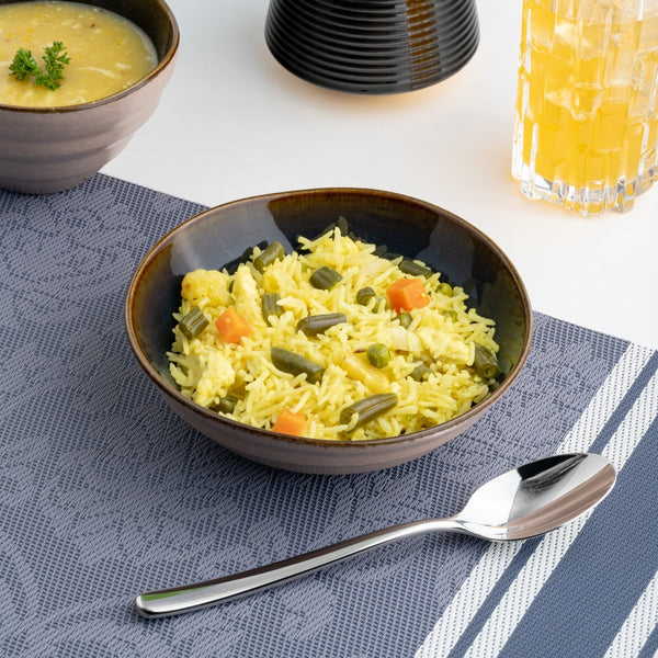 Ariane Laps 8 1/4" Splash Denim Porcelain Bowl - 6/Case (ALPARND53022021) - iFoodservice Online