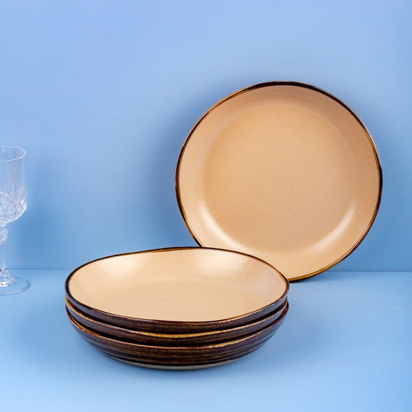 Ariane Laps 9 2/3" Sahara Porcelain Bowl - 4/Case (ALPARND63022025) - iFoodservice Online