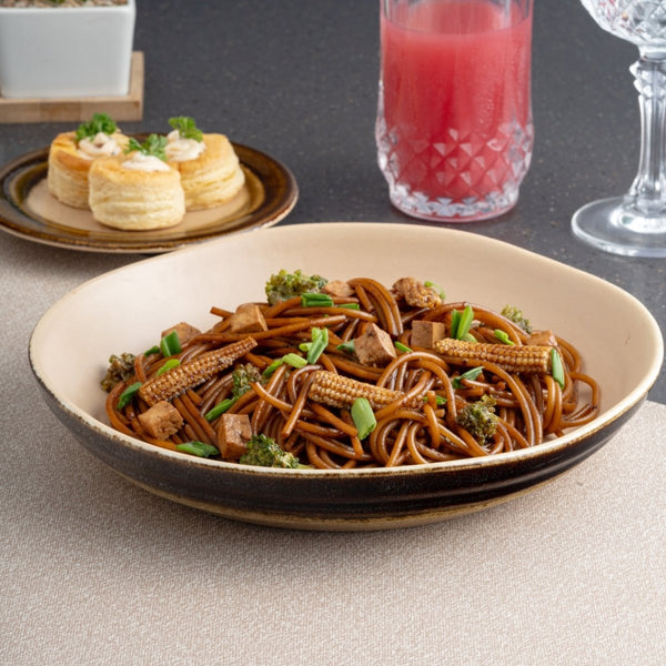 Ariane Laps 9 2/3" Sahara Porcelain Bowl - 4/Case (ALPARND63022025) - iFoodservice Online