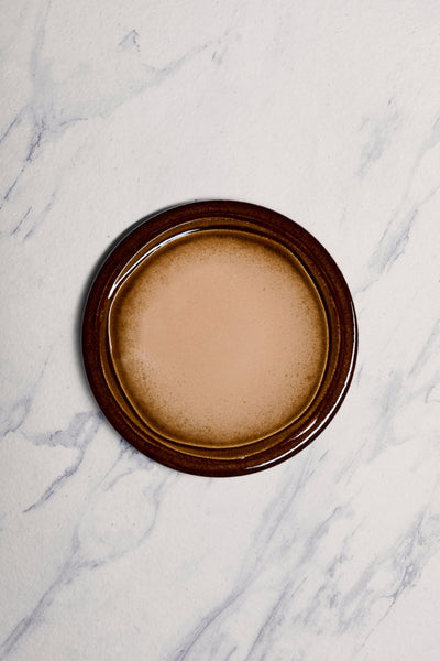 Ariane Laps 9 4/9" Sahara Porcelain Flat Plate - 12/Case (ALPARND63011024) - iFoodservice Online