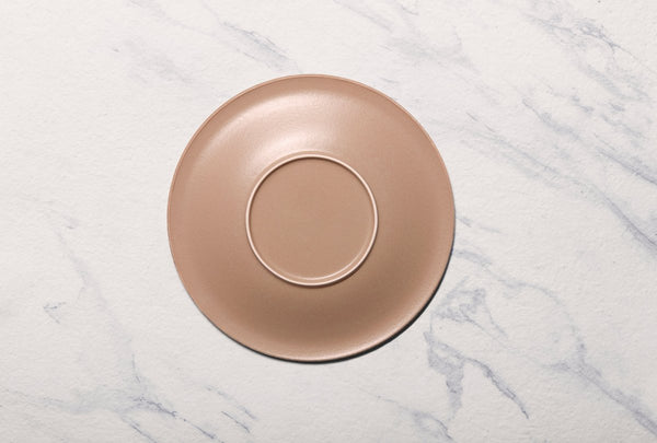 Ariane Laps 9 4/9" Splash Denim Porcelain Flat Plate - 12/Case (ALPARND53011024) - iFoodservice Online