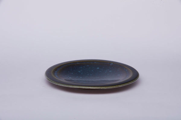 Ariane Laps 9 4/9" Splash Denim Porcelain Flat Plate - 12/Case (ALPARND53011024) - iFoodservice Online