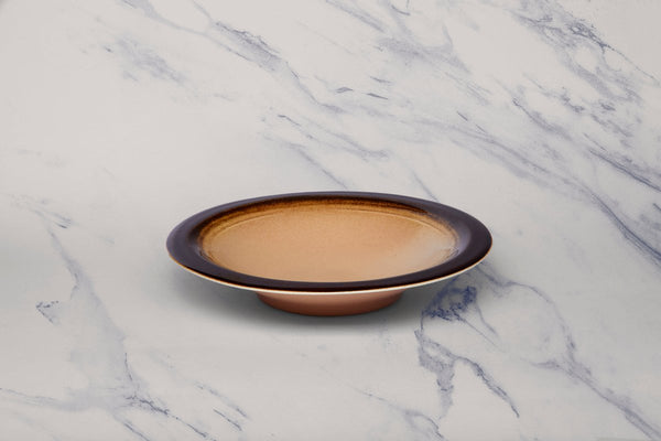 Ariane Laps 9" Sahara Light Yellow Porcelain Deep Plate - 6/Case (ALPARND63012023) - iFoodservice Online