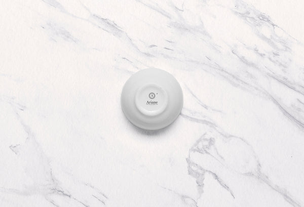 Ariane Miniature 2 1/5" x 1" White Porcelain NS Bowl - 18/Case (AMNARN000101016) - iFoodservice Online