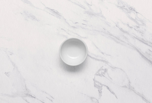 Ariane Miniature 2 1/5" x 1" White Porcelain NS Bowl - 18/Case (AMNARN000101016) - iFoodservice Online