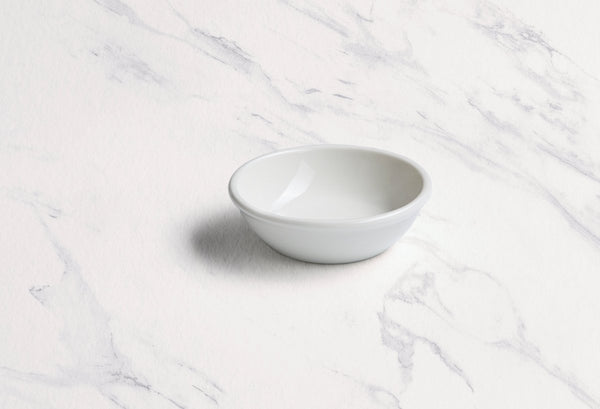 Ariane Miniature 2 3/4" x 1" White Porcelain Round Bowl - 18/Case (AMNARN000101029) - iFoodservice Online