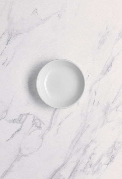 Ariane Miniature White 3" x 1" Porcelain Round Bowl - 18/Case (AMNARN000101030) - iFoodservice Online