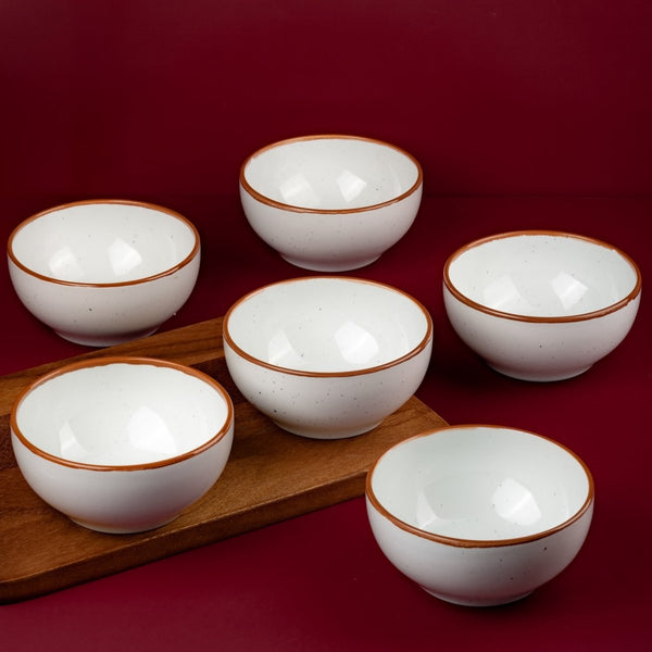 Ariane Modern 6" Terra Arena White Porcelain Bowl - 6/Case (AMDARN205022015) - iFoodservice Online