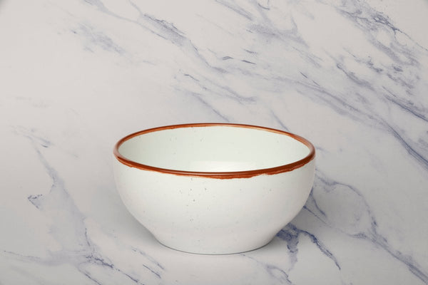 Ariane Modern 6" Terra Arena White Porcelain Bowl - 6/Case (AMDARN205022015) - iFoodservice Online