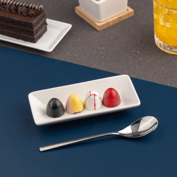 Ariane Panorama 5 1/8" x 2 5/9" Panorama Porcelain Rectangle Bowl - 12/Case (ARRARN000022013) - iFoodservice Online