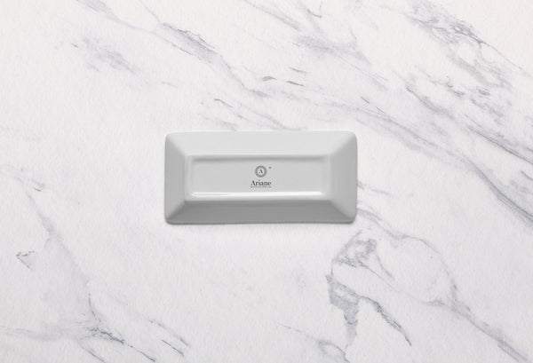 Ariane Panorama 5 1/8" x 2 5/9" Panorama Porcelain Rectangle Bowl - 12/Case (ARRARN000022013) - iFoodservice Online